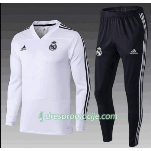 Real Madrid Komplet Sweatshirts Bijela 2018/19 Real Madrid Komplet Sweatshirts Bijela 2018/19